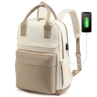 LOVEVOOK Fashion Stylish Girls Travel School Nylon BookBag With USB Waterproof Teacher Nurse Student Laptop Backpack for Women