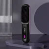 Cordless Portable Mini Hair Straightener - USB Rechargeable Hot Comb and Styling Brush for Travel