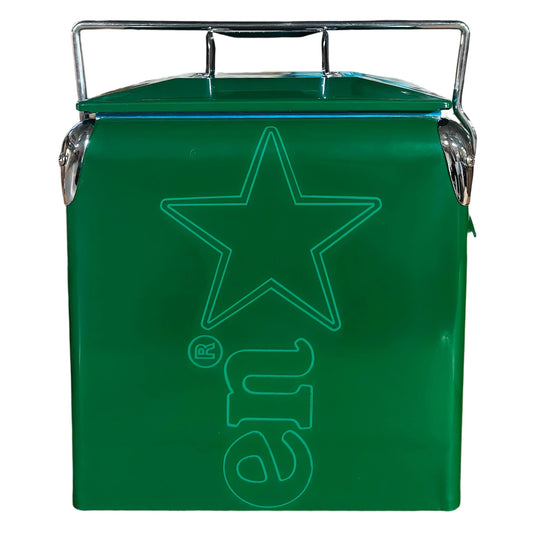 13L Iron Square Classic Cooler for Camping Beach Party Travel BBQ RV Wedding Outdoor Use - MANDOTOS INTERNATIONAL