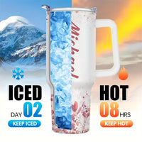 Custom logo 40 oz Stainless Steel Double Wall Vacuum Metal Cup Travel Coffee Mug 40oz Tumbler with Handle
