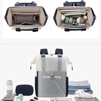 Super Lightweight Women's Travel Laptop Backpack with Curved Shoulder Straps - MANDOTOS INTERNATIONAL
