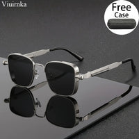 Trendy Unique Reflective Punk Sunglasses | High-Quality Unisex Design with Case, Perfect for Outdoor Travel/Driving/Summer Beach
