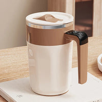 Electric Self-stirring Couple Coffee Cups, Travel Mug with Lid, 12.85oz - MANDOTOS INTERNATIONAL