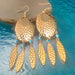 Navette Dream Catcher Earrings with Turquoise Accents and Feathers by The Urban Charm
