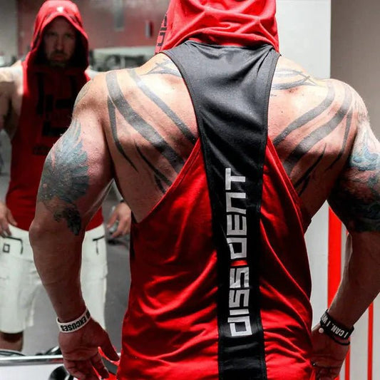 Men's Active Hooded Workout Tank - Breathable - MANDOTOS INTERNATIONAL