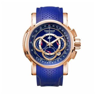 RT Men's Rose Gold Luxury Sport Watch - MANDOTOS