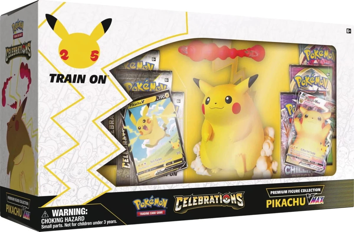Pokemon TCG: Pikachu VMAX Celebration Premium Figure Set - MANDOTOS INTERNATIONAL