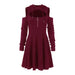 Chic Hooded Zip Dress Line - MANDOTOS INTERNATIONAL