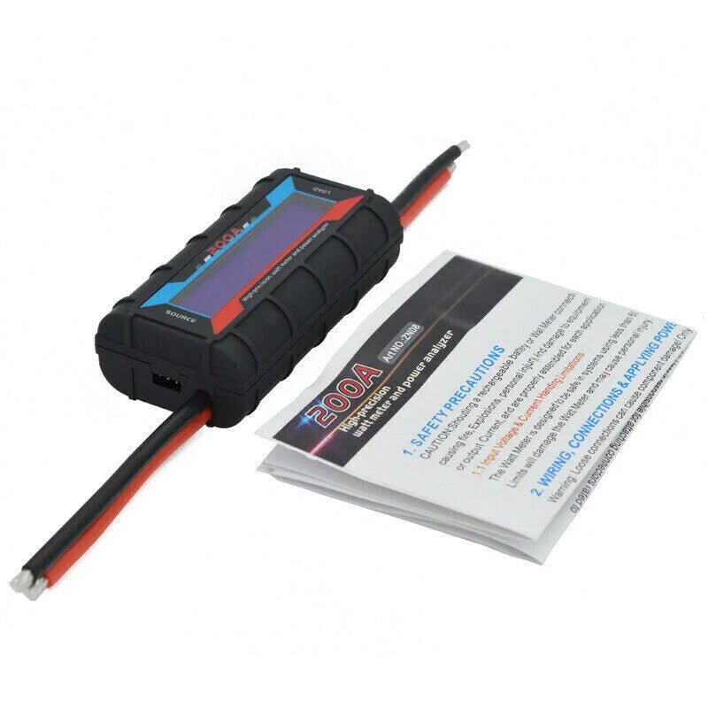 200A DC LCD Power Analyzer for RC Battery and Solar - MANDOTOS INTERNATIONAL