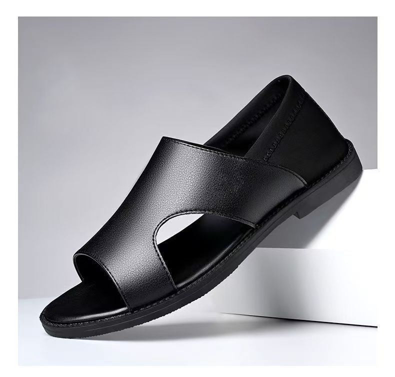 Summer New Men's Sandals Non-slip Soft-soled Sandals Soft Surface Breathable Wear-resistant Casual Soft-soled Beach Sandals for Men