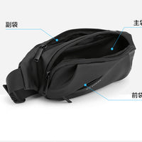 New Men's Multifunctional Waist Bag Water-repellent Casual Sports Chest Bag Outdoor Cycling Bag Fashionable Brand Crossbody Bag