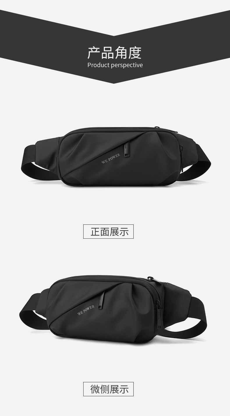 New Men's Multifunctional Waist Bag Water-repellent Casual Sports Chest Bag Outdoor Cycling Bag Fashionable Brand Crossbody Bag
