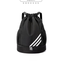 2024 New Drawstring Drawstring Pocket Backpack Outdoor Training Basketball Bag Large Capacity Travel Gym Bag Backpack
