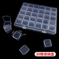 Jewelry Box Jewelry Storage Box Anti-oxidation Box Earrings Card Transparent Multi-compartment Portable Multifunctional Storage Box