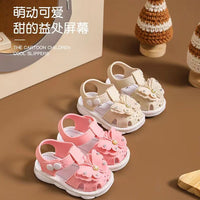 Girls' Sandals 2023 Summer New Children's Non-slip Soft Sole Infant Little Girl Baby Princess Beach Shoes