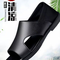 Summer New Men's Sandals Non-slip Soft-soled Sandals Soft Surface Breathable Wear-resistant Casual Soft-soled Beach Sandals for Men