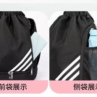2024 New Drawstring Drawstring Pocket Backpack Outdoor Training Basketball Bag Large Capacity Travel Gym Bag Backpack