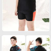 Children's Swimwear Boys' Swim Trunks 2026 New Model Kids' Swimwear for Older Children Youth Two-Piece Hot Spring Swimwear
