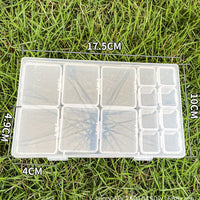 Jewelry Box Jewelry Storage Box Anti-oxidation Box Earrings Card Transparent Multi-compartment Portable Multifunctional Storage Box