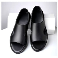 Summer New Men's Sandals Non-slip Soft-soled Sandals Soft Surface Breathable Wear-resistant Casual Soft-soled Beach Sandals for Men