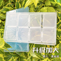 Jewelry Box Jewelry Storage Box Anti-oxidation Box Earrings Card Transparent Multi-compartment Portable Multifunctional Storage Box