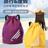 2024 New Drawstring Drawstring Pocket Backpack Outdoor Training Basketball Bag Large Capacity Travel Gym Bag Backpack