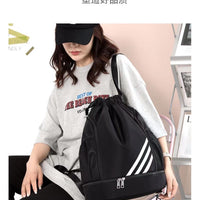 2024 New Drawstring Drawstring Pocket Backpack Outdoor Training Basketball Bag Large Capacity Travel Gym Bag Backpack