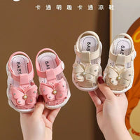 Girls' Sandals 2023 Summer New Children's Non-slip Soft Sole Infant Little Girl Baby Princess Beach Shoes