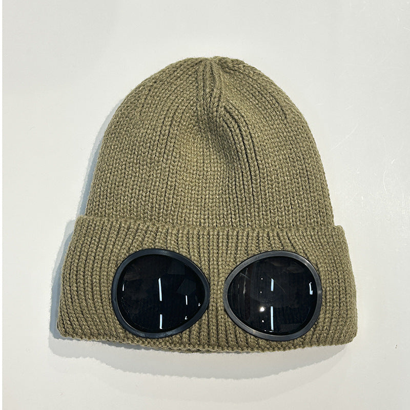 Warm Ski Mask Hats Caps Women Men Winter Windproof Glasses Knitted Beanie Outdoor Ear Protection Sports Cold Caps Garros