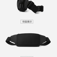 New Men's Multifunctional Waist Bag Water-repellent Casual Sports Chest Bag Outdoor Cycling Bag Fashionable Brand Crossbody Bag