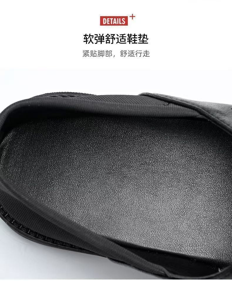 Summer New Men's Sandals Non-slip Soft-soled Sandals Soft Surface Breathable Wear-resistant Casual Soft-soled Beach Sandals for Men