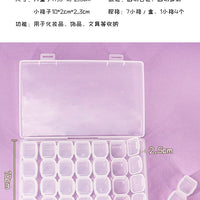 Jewelry Box Jewelry Storage Box Anti-oxidation Box Earrings Card Transparent Multi-compartment Portable Multifunctional Storage Box