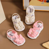 Girls' Sandals 2023 Summer New Children's Non-slip Soft Sole Infant Little Girl Baby Princess Beach Shoes