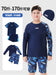 Children's Swimwear for Boys, Two-Piece Swim Trunks for Older Boys, 2026 New Model, Professional Sun-Protective Swimsuit, Hot Spring Set