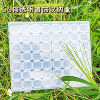 Jewelry Box Jewelry Storage Box Anti-oxidation Box Earrings Card Transparent Multi-compartment Portable Multifunctional Storage Box
