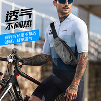 New Men's Multifunctional Waist Bag Water-repellent Casual Sports Chest Bag Outdoor Cycling Bag Fashionable Brand Crossbody Bag