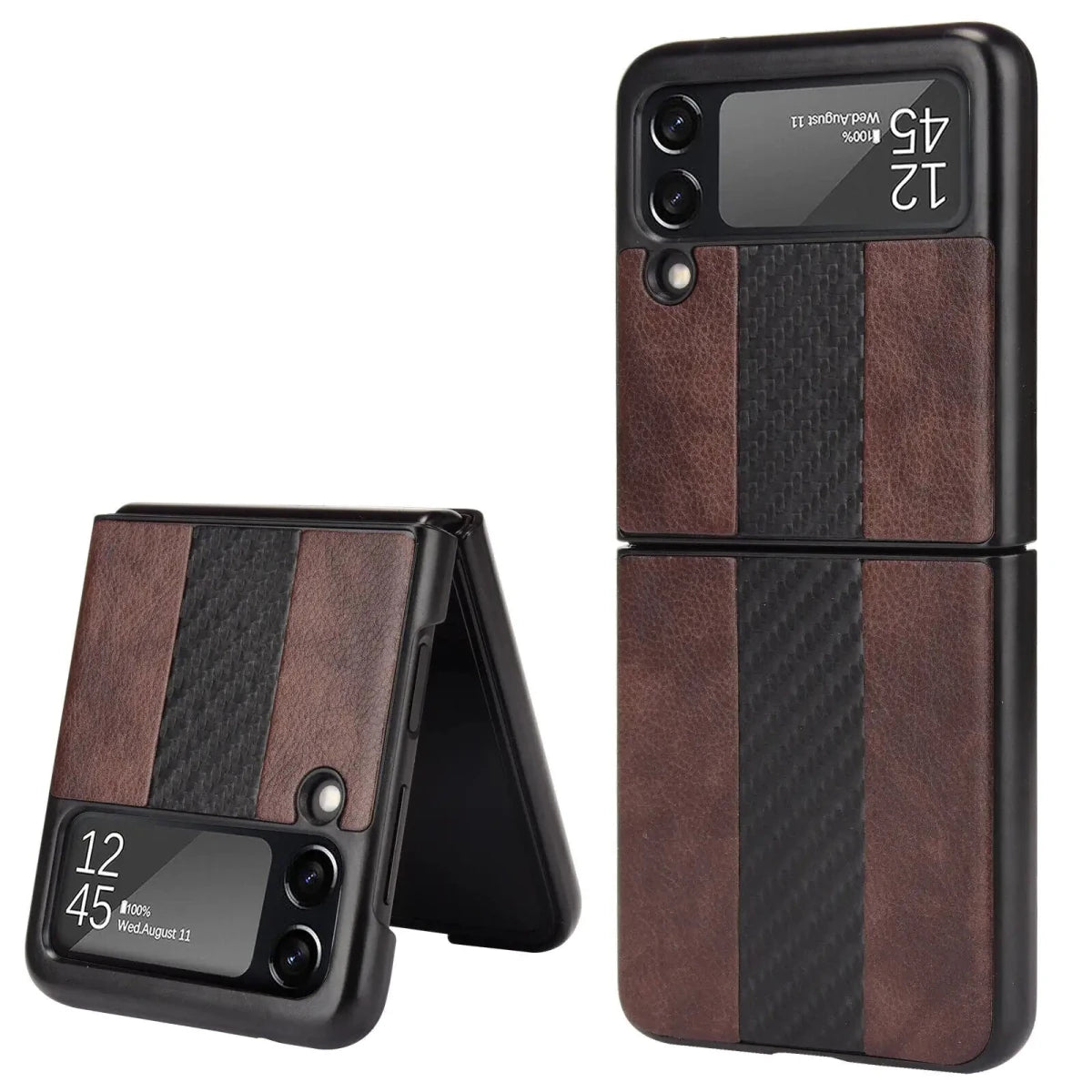 Samsung Z Flip 3 5G Leather Folding Case - MANDOTOS INTERNATIONAL