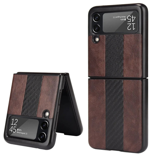 Samsung Z Flip 3 5G Leather Folding Case - MANDOTOS INTERNATIONAL