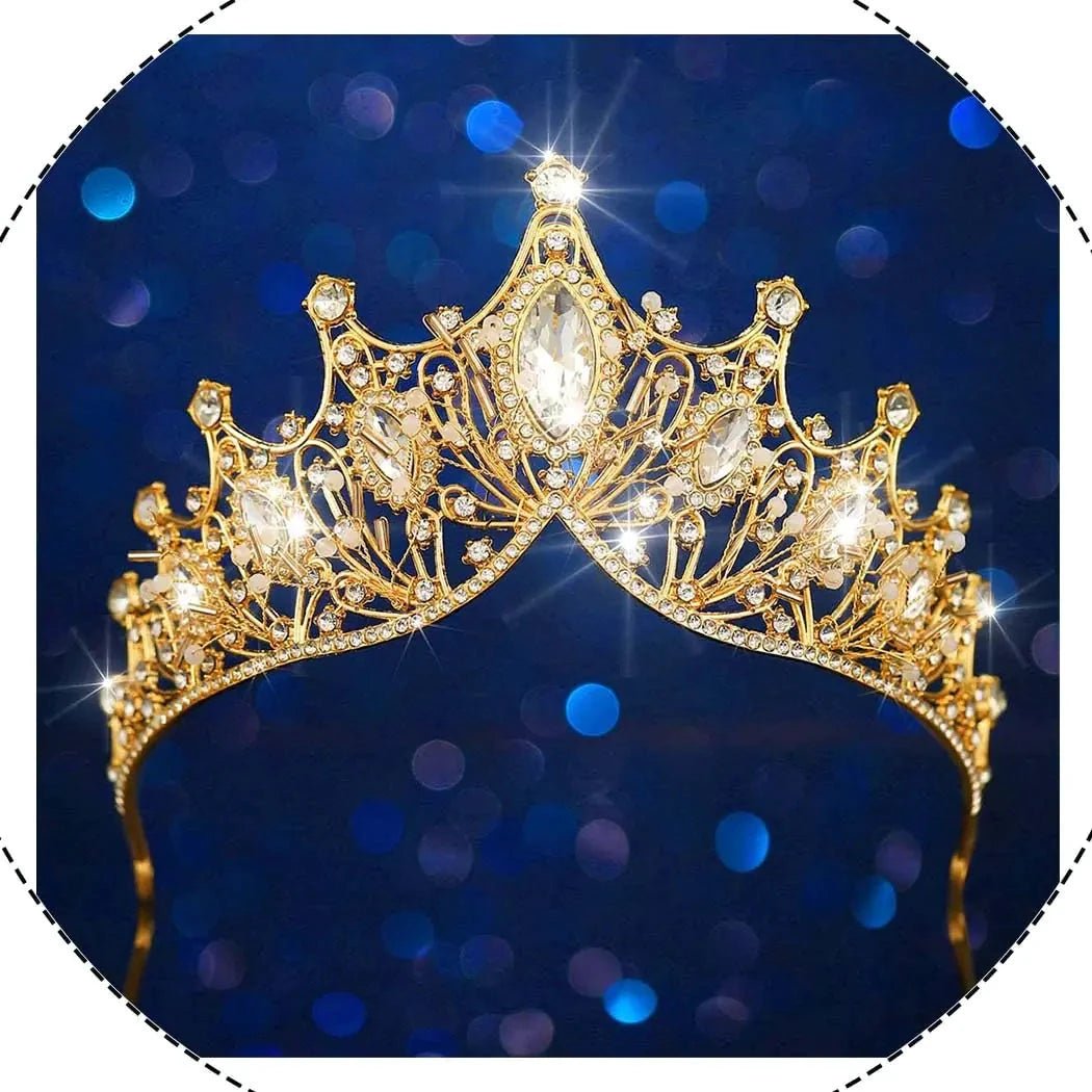 Baroque Rhinestone Bridal Tiara - MANDOTOS INTERNATIONAL