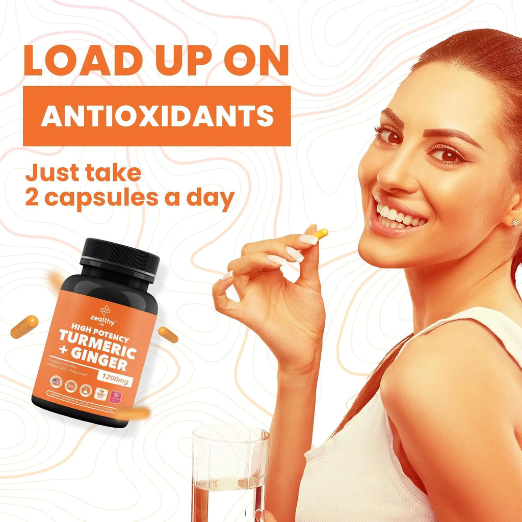 Turmeric & Ginger 1200mg Advanced Joint Support - 180 Caps