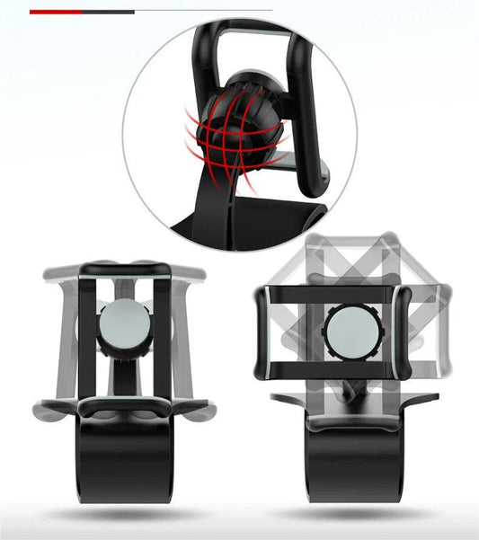 360 Rotatable Car Phone Holder Universal Cell Phone Stands Car Rack Dashboard Support for Auto Grip Mobile Phone Fixed Bracket - MANDOTOS