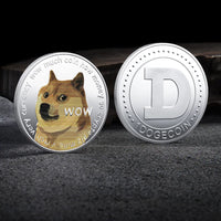 Bitcoin BTC ETH ADA XLM SHIB DOGE XRP SOL DOT LINK LTC UNI Coin Physical Metal Crypto Currency Coin Collection with Plastic Case