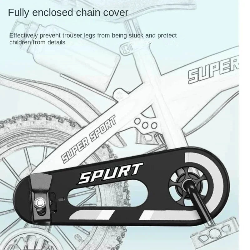 Children's Bicycles for Boys Aged 3-10 Years Old Children Girls Children's Bicycles with Flashing Auxiliary Wheels MANDOTOS