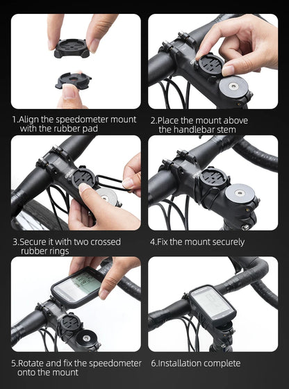 ROCKBROS Bicycle Computer GPS 5.0 ANT Bluetooth Waterproof Wireless Cyclocomputer Speedometer Bike Stopwatch Bike Accessories - MANDOTOS