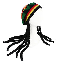 Unisex Wig Braids Hat Hip Hop Hats Knit Men Jamaica Bob Marley Rasta Beanie Winter Dreadlocks Reggae Caribbean Fancy Dress Hat