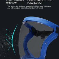 Transparent Facial Protector Super Protective Face Shield for Work Weed Whacking Anti-Fog Full Face Mask for Kitchen Oil Proof