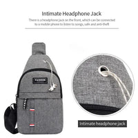 Men's fashionable, convenient, casual, waterproof, adjustable shoulder strap, large capacity waist bag suitable for outdoor acti - MANDOTOS