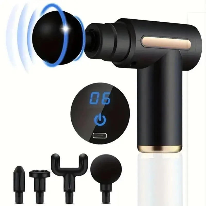 Mini Muscle Massage Gun Protable Body Massager Deep Handheld Percussion Massager For Body Back And Neck Leg - MANDOTOS