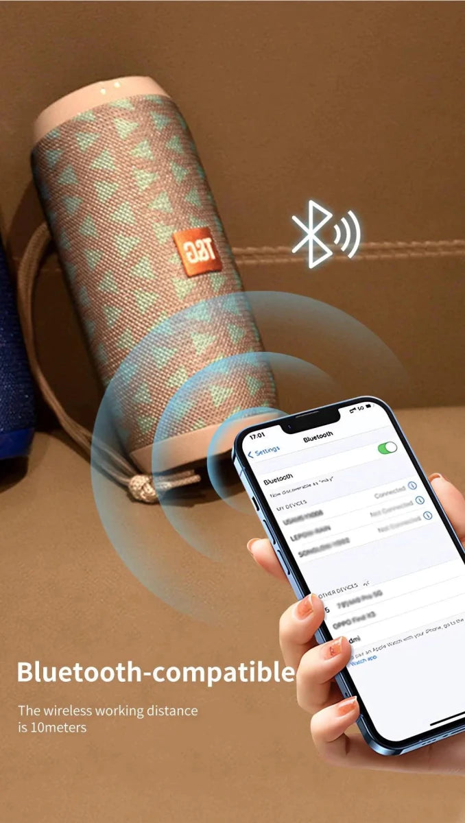 TG117 Bluetooth Speaker - Portable Waterproof TWS Outdoor Speaker - MANDOTOS