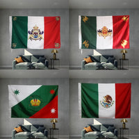 Mexican Flag of Mexico Historical Empire Banner Of Various Periods Design Outdoor Advertising Banner Decoration Party Graphic